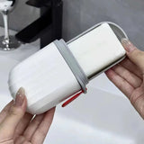 Travel Soap Dish Container With Drain Board and Tight Seal.