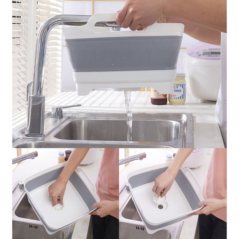 Silicone Portable/Foldable Washing Tub.