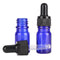 1 Pc 5ml 10ml 15ml 20ml 30ml 50ml Or 100ml Blue Glass Bottle With Dropper For Essential Oils