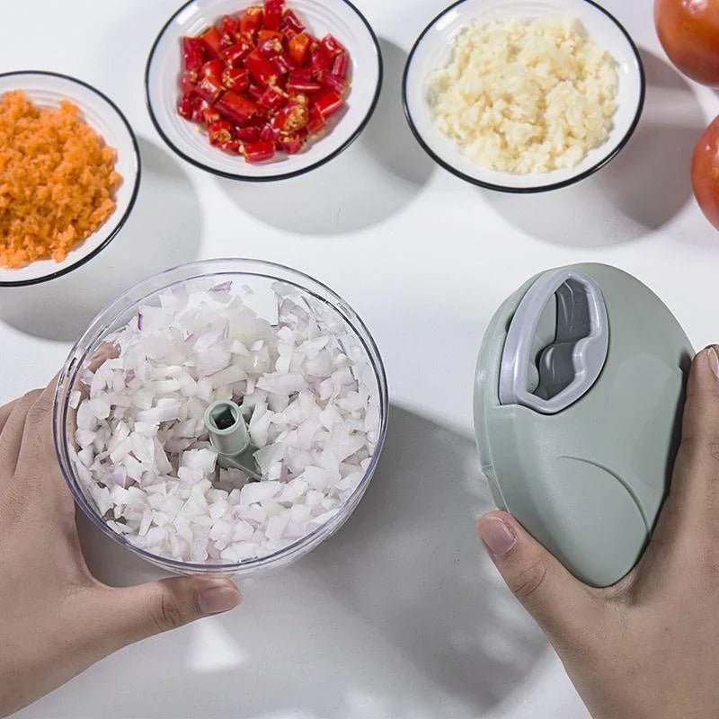 500ML Or 900ML Manual Vegetable Onion Garlic Meat Pull Chopper
