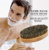 2pcs/set Boar Bristle Natural Beard Brush