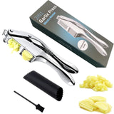 Stainless Steel 2 in 1 Garlic Press