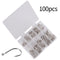 Aorace 100Pcs carbon steel circle fishing hooks.