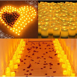 6/24Pcs Flameless LED Battery Powered Candles.