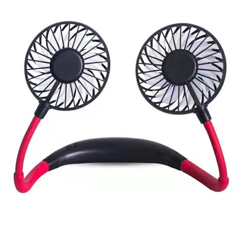 LED Rechargeable 3 Speed Silent Neck Fan