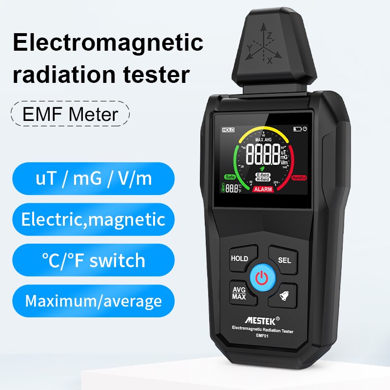 Electromagnetic Field Radiation Detector Tester Emf Meter Counter Emission Dosimeter Computer