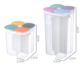 4 Grids Sealed Plastic Storage Container