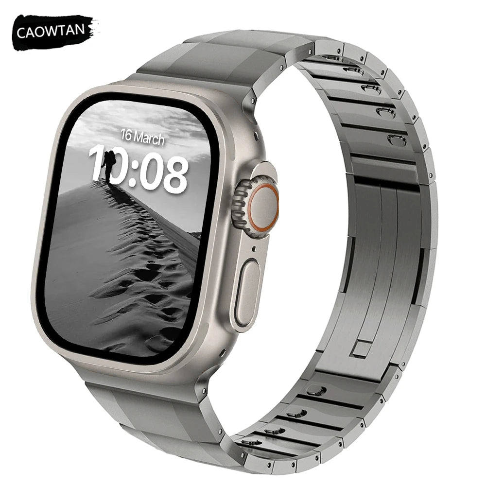 Stainless Steel Quick Fit Watchband for Apple Watch Ultra 2 1 49mm 10 46mm Series 9 8 7 6 5 4 45mm 44mm