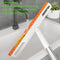 56 Inch Floor Squeegee/Broom with 4 Removable Poles With 180-Degree Adjustable Knuckle Joint