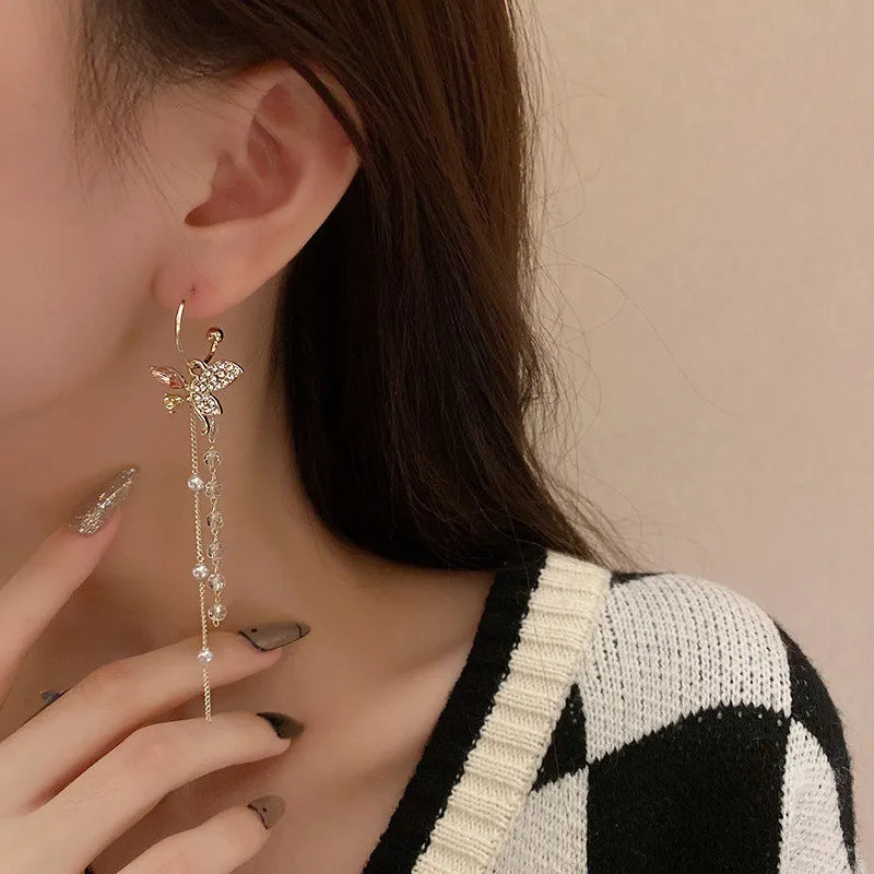 Women's Fashion Zircon Christmas Earrings.