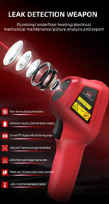 BSIDE Thermal Imager Camera HX1 Laser Thermographic HD Display For Circuit PCB Repair Pipeline Detection Medical Laser position