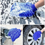 5PCS Double-sided Microfiber Washable Cleaning Mitt