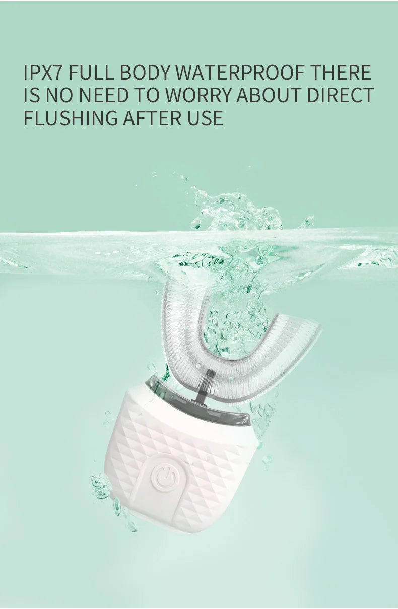 Automatic 360 Degrees Sonic Silicone Electric Toothbrush