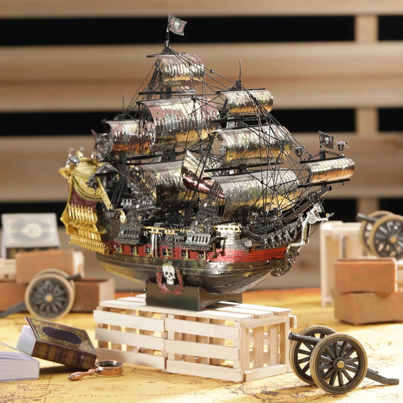 3D Metal Puzzle Model Of The Queen Anne's Revenge Pirate Ship