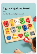 3D Colorful Montessori Wooden Alphabet Number/Puzzle