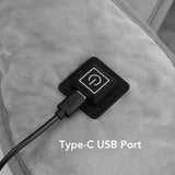USB Heated Shoulder And Neck Padded Shawl With 3 Heat Settings