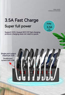 150W Universal Multi 16 Port USB 3.5A Fast Charging Station For Iphone Ipad Samsung Xiaomi Tablet