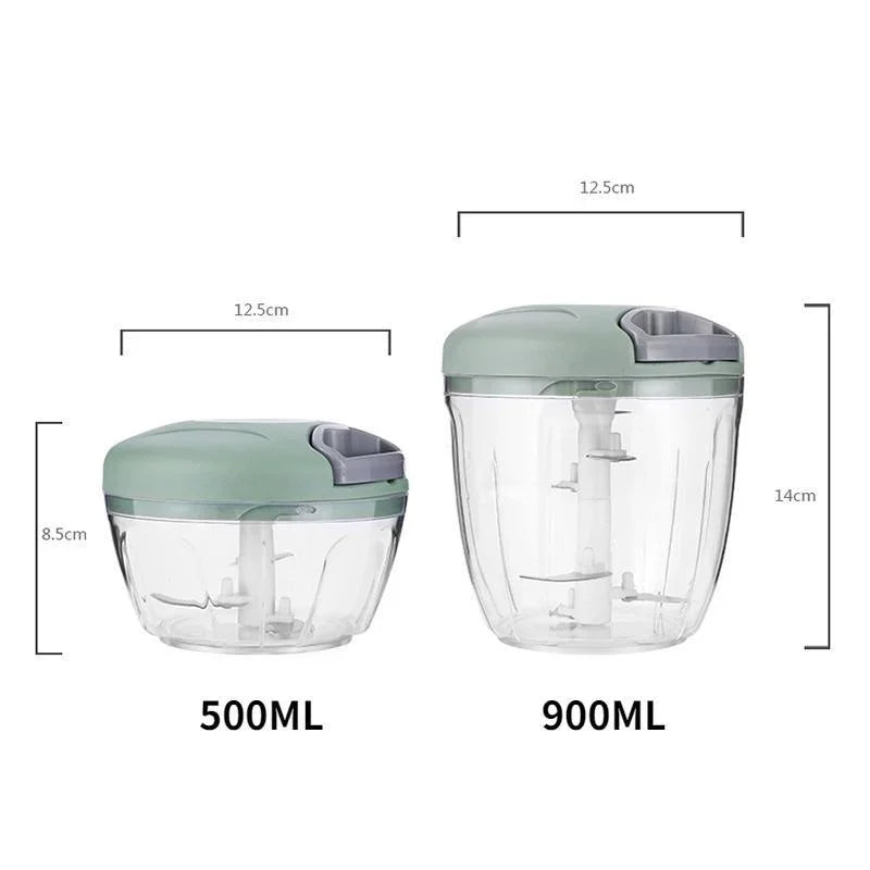 500ML Or 900ML Manual Vegetable Onion Garlic Meat Pull Chopper