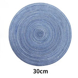 6pcs Round Woven Anti Slip Placemats Or Coasters