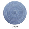 6pcs Round Woven Anti Slip Placemats Or Coasters