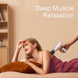 SANLEPUS Portable USB/ LCD deep tissue percussion massage gun for aching muscles.