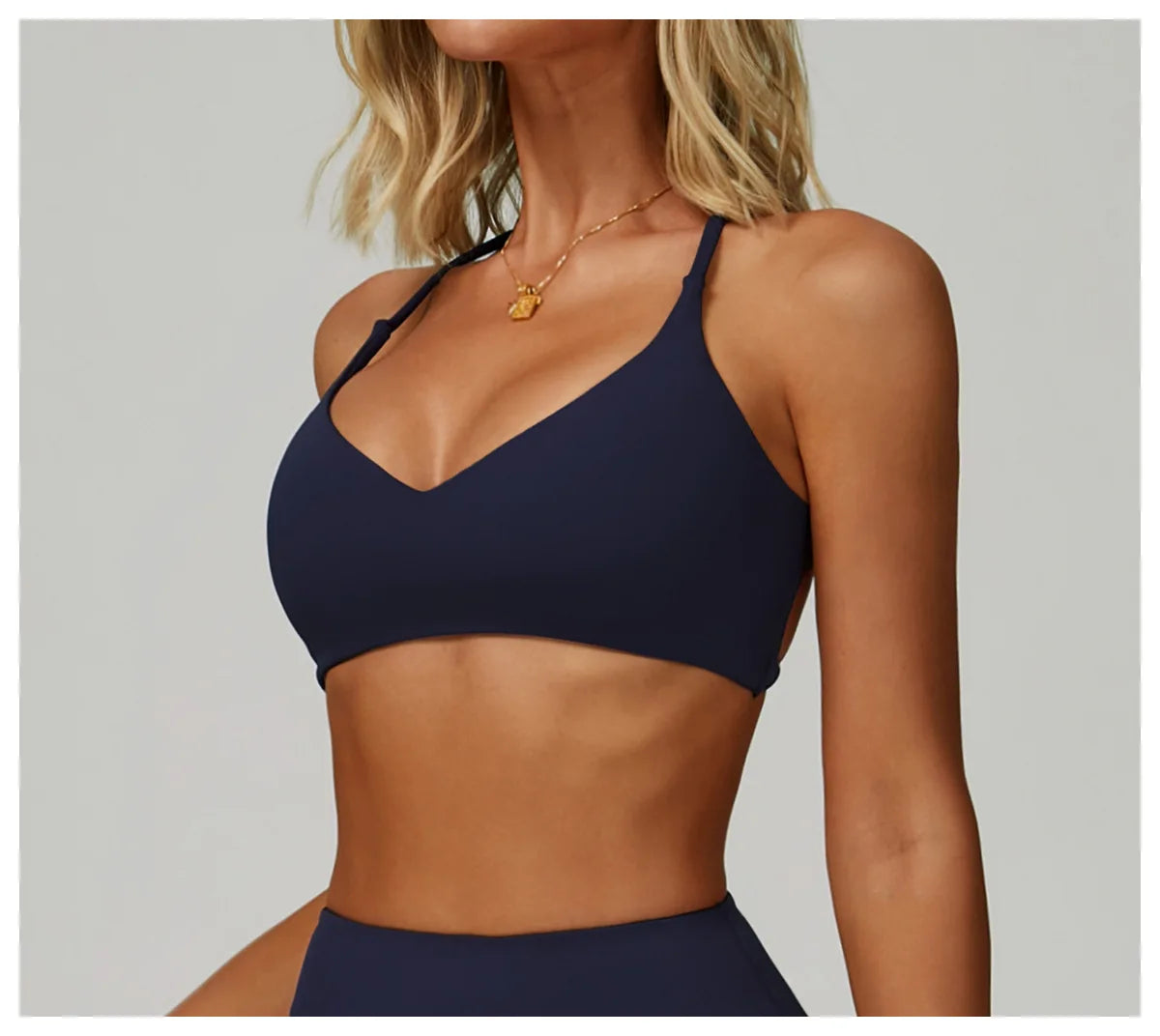 Women's Anti-Sweat Push Up Cross Shoulder Sports Bra
