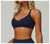 Women's Anti-Sweat Push Up Cross Shoulder Sports Bra