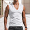 Men's Summer Sleeveless V Neck Fitness T-Shirt