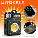 LiitoKala 20-3500LM 3000MAH Rechargeable Multifunctional Keychain Flashlight