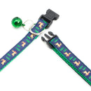 1pc Adjustable Nylon Christmas Pet Collar With Bell