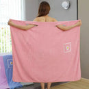 Polyester Washable Long Style Bathrobe Wrap.