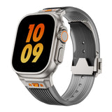 Silicone Sports Strap for Apple Watch Ultra 2/1 49mm Series 9 8 7 45mm 44mm Or IWatch 6 5 4 3 Se 44mm 42mm