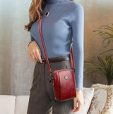 Single Shoulder Leather Crossbody Bag