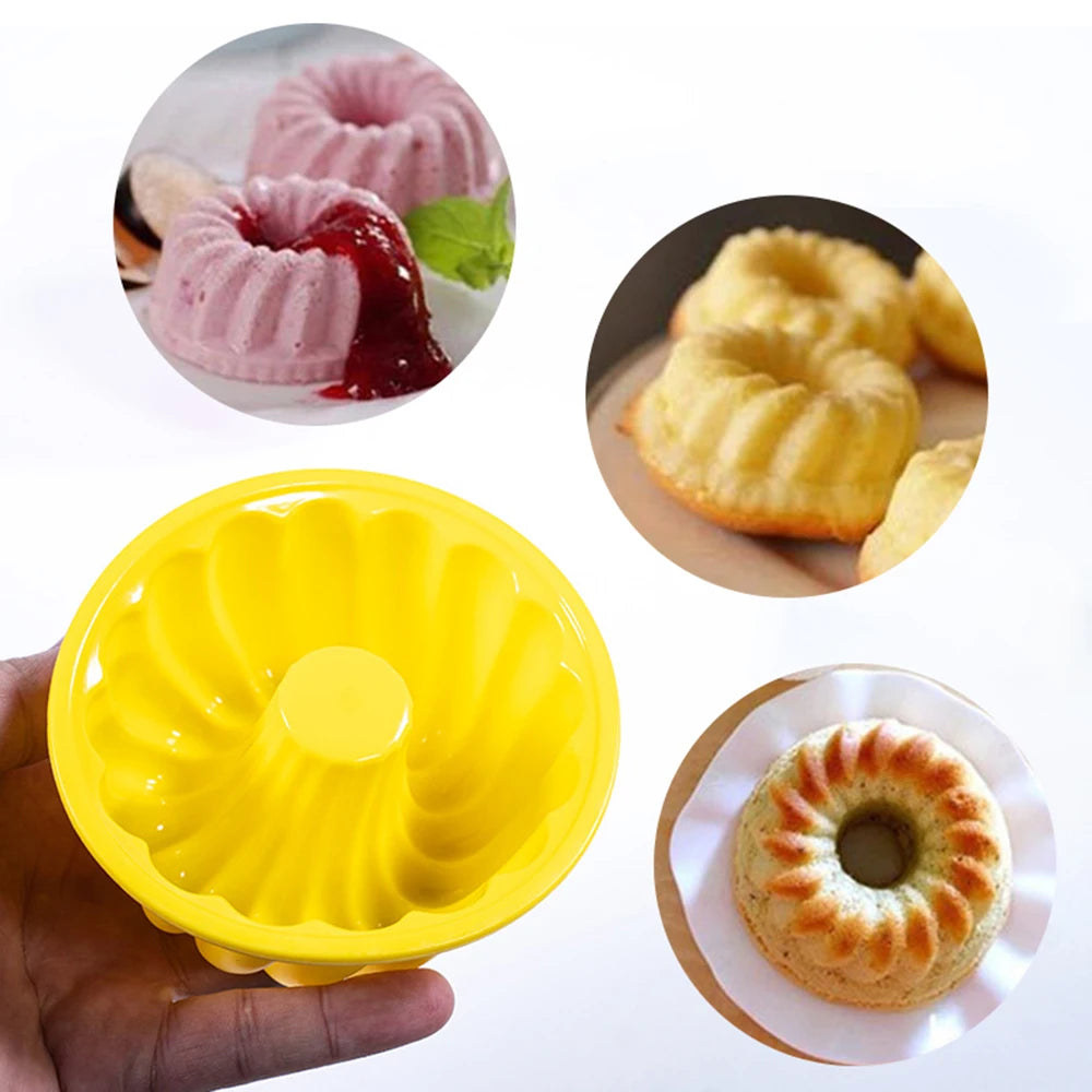 6PCS Silicone High Temperature Easy To Release Baking Cake Molds