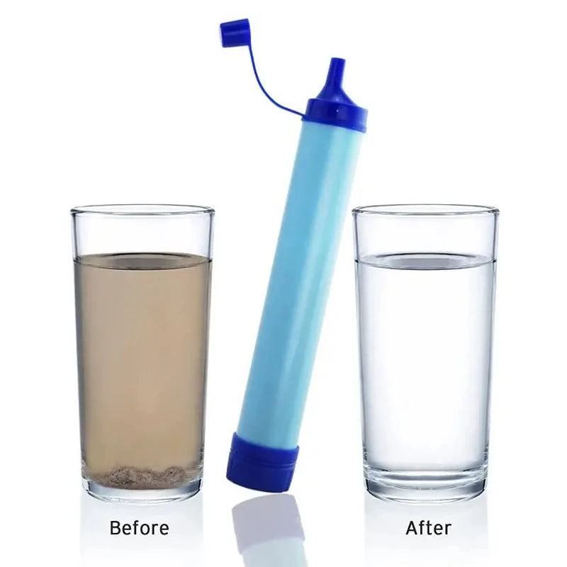 Outdoor Mini Water Purification Filter Straw For Camping Or Hiking