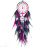 Hand-woven Dreamcatcher With Artificial Feathers And Crystals
