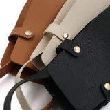 PU Leather Double Layer Reusable Wine Bag