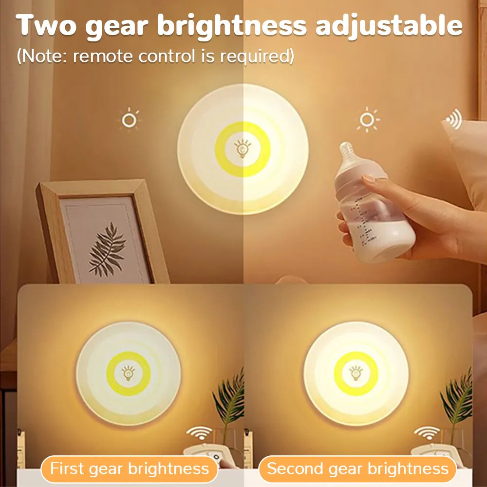 3W LED Wireless Remote Control Dimmable Wardrobe/Kitchen Nightlight.