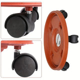 Heavy-Duty Indoor Or Outdoor Flower Pot Tray With Movable Universal Wheels