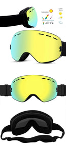 X-TIGER Double Layer, Anti-fog, UV Protection Ski Goggles.
