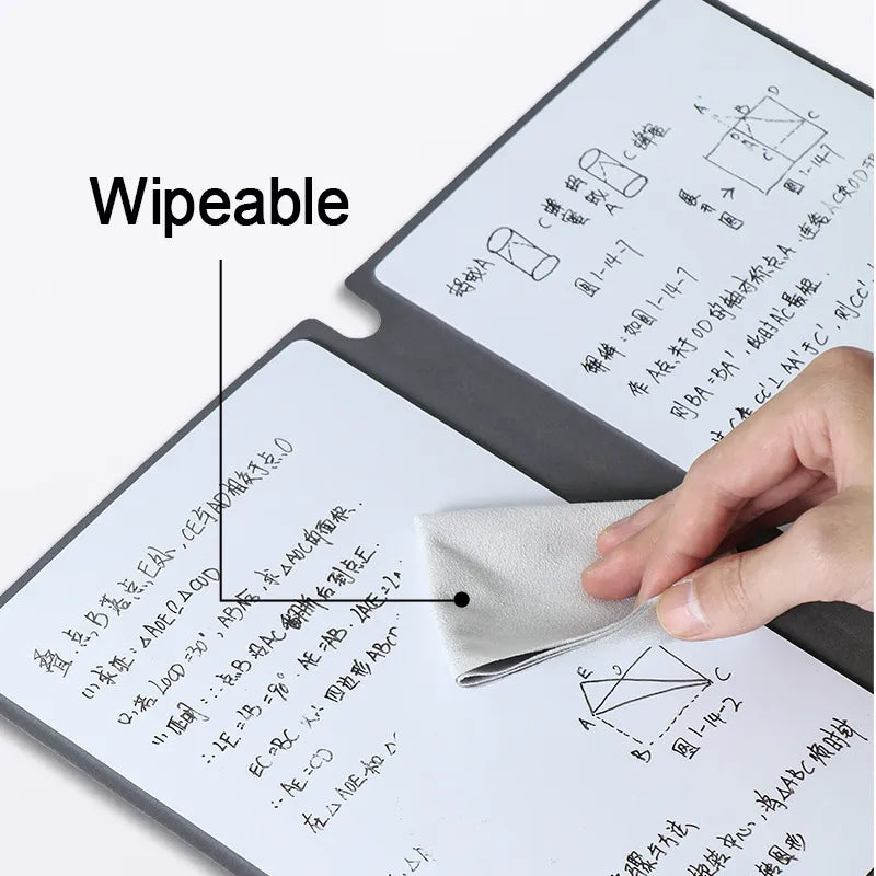 Reusable Whiteboard Leather Notebook.