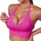 Women's Halter Backless Sports Bra