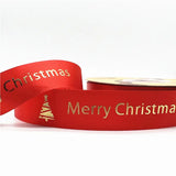 5yards Of 1inch(25mm) Christmas Polyester Ribbon.