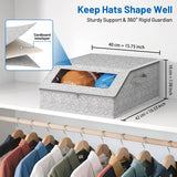 Dustproof Hat Organizer With Lid