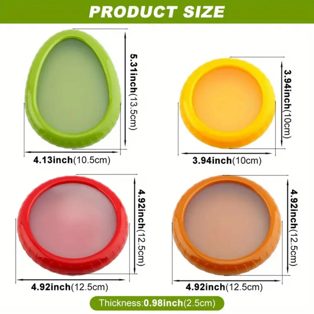 1Pcs Or 4Pcs Silicone Reusable Fruit Or Vegetable Storage Container