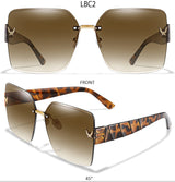 Men Or Women's UV Protection Rimless Sunglasses