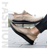 Men's Breathable Slip On Walking Sneakers.