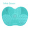 Silicone Pad with Suction Cups For Cleaning Makeup Brushes.