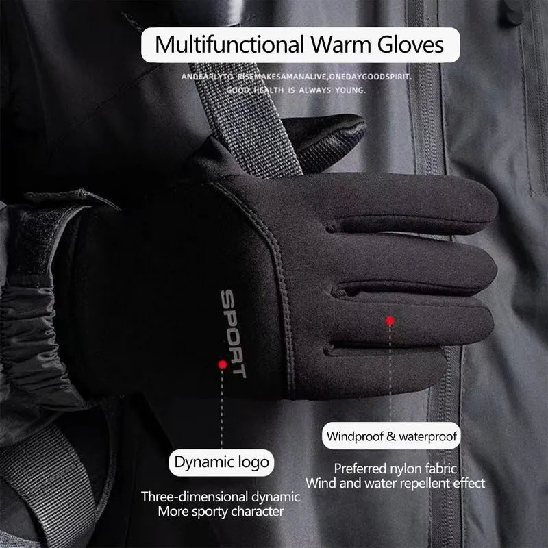 Winter Gloves With Touchscreen, Non-slip And Waterproof for Men And Women.