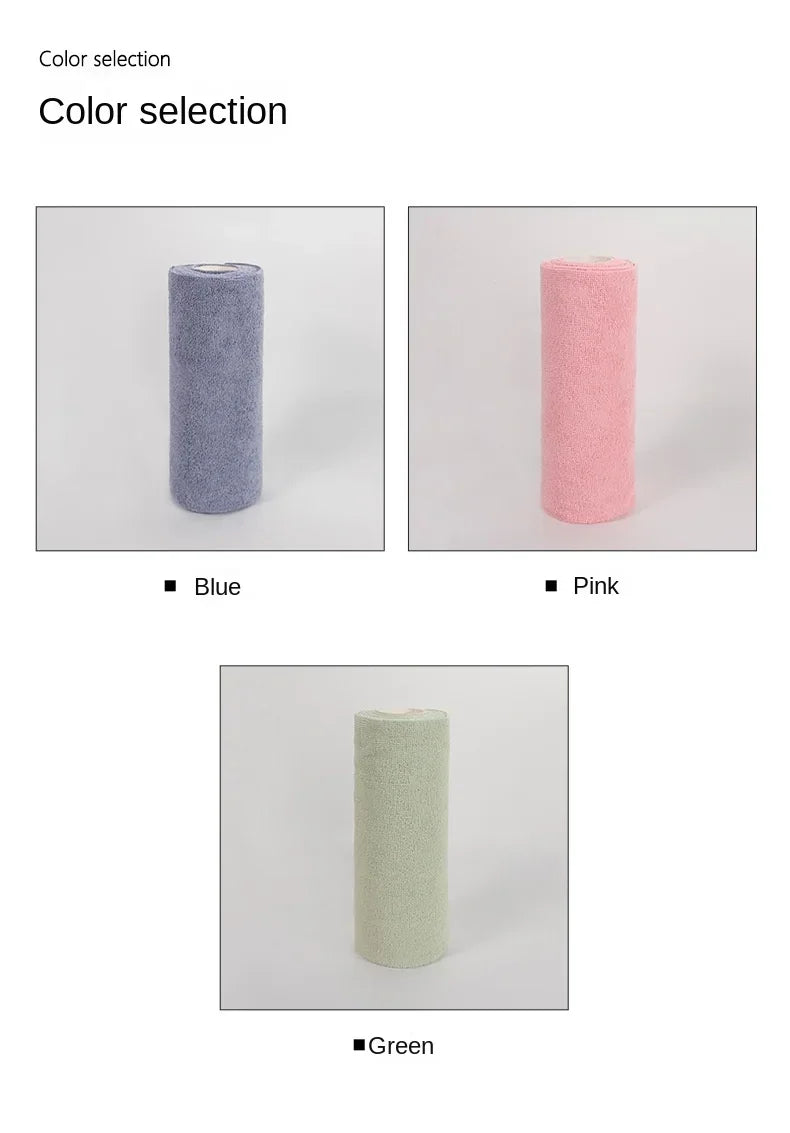 20 Reusable Microfiber Cleaning Sheets Per Towel Rolls